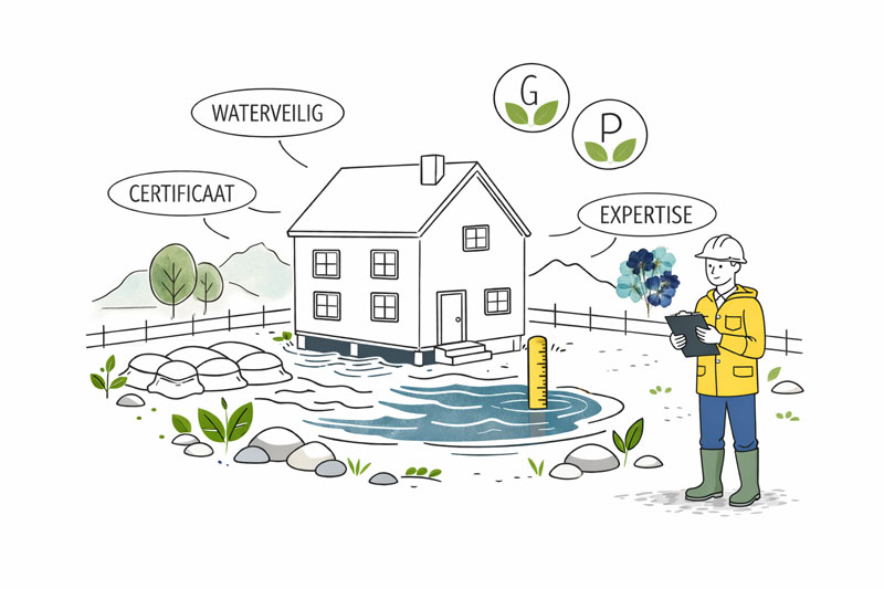Overstromingsattest erkend deskundige G- en P-score